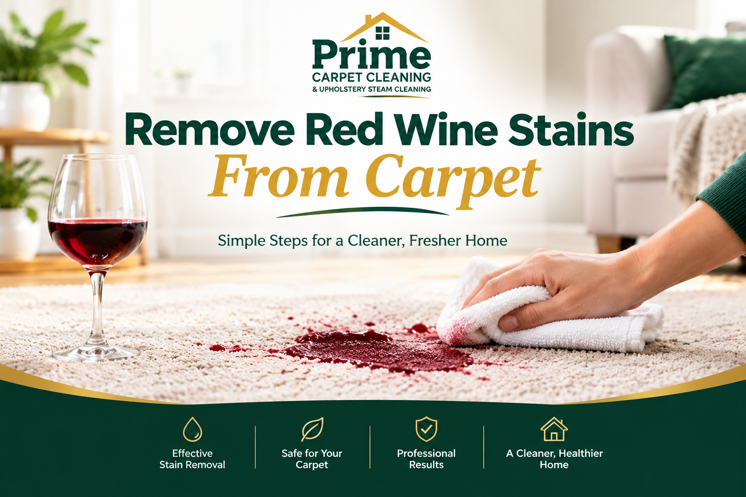 How to Remove Red Wine Stains From Carpet: A Step-by-Step Guide